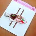 Barrette gourmande nounours chocolat