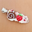 Barrette gourmande gâteau chocolat et fraise