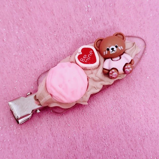 Barrette gourmande nounours Be mine