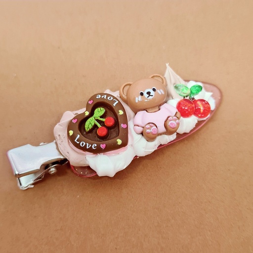 Barrette gourmande nounours et chocolat